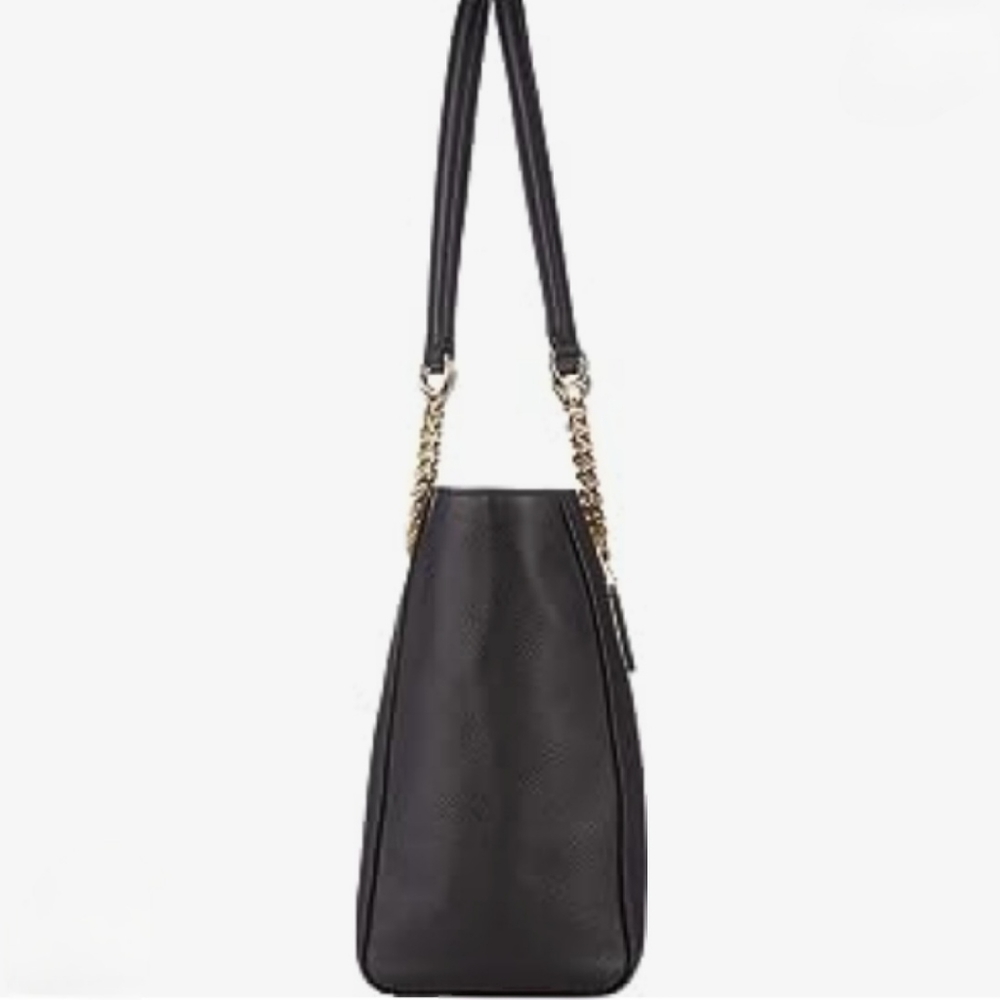 NWT Coach Pebbled Turnlock Chain Tote - Picture 2 of 10